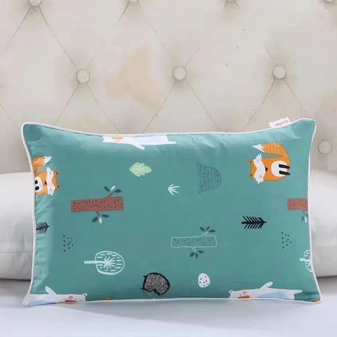 Four Season Universal Child Pillow Cartoon Style Cotton Baby Comfortable Pillowcase Kindergarten Student High Quality Pillowcase