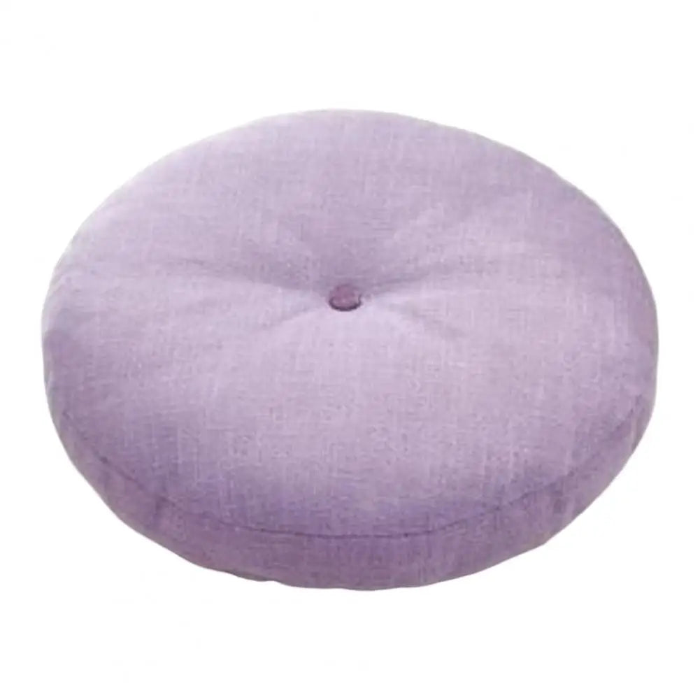 40cm Linen Seat Cushion Soft Cotton Filling Thicken Sofa Balcony Back Pillow Circular Home Office Chair Seat Buttocks Cushion