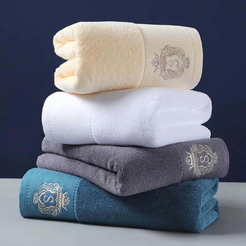 1/5/10PCS Cream Bathroom Cotton Towel 35x75cm 70x140cm Hand Face Big Bath Towel Soft Gift Absorbent Sport Absorbent Towel 수건 세트