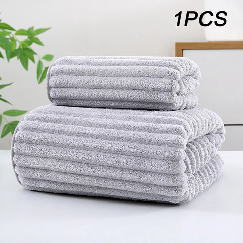 Thickening High quality bamboo charcoal coral velvet fiber bath towel Super Absorbent And Quick Drying Bath Towel Bathroom Use