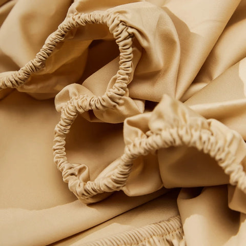 Luxury 800TC Egyptian Cotton Fitted Sheet with Elastic Band High End Mattress Cover for Single Double Queen King Size Bedsheet