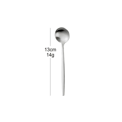 5/6 Pieces Gold Stirring Teaspoons Stainless Steel Mini Coffee Spoon Set Ice Cream Cake Dessert Spoon Mirror Kitchen Utensils