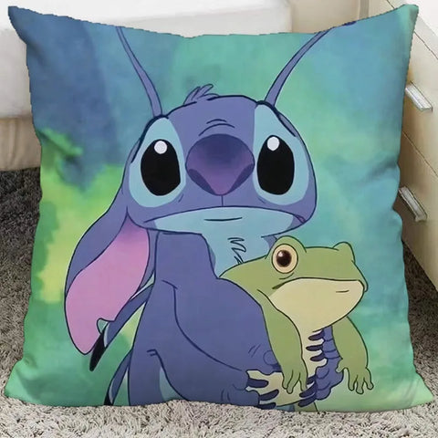 Cute interstellar baby Stitch pillow cover polyester material living room sofa cushion cover bedroom room home decoration