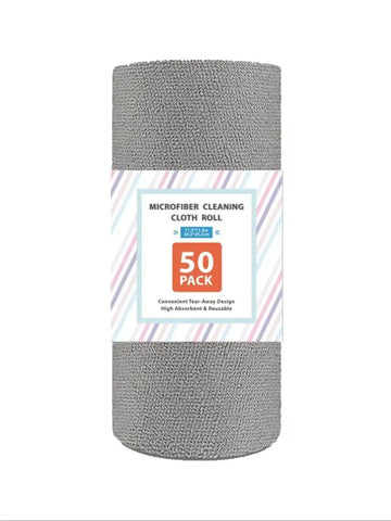 Microfiber Dishcloths, 50pcs/set Reusable Tear Away Microfiber Towels for Kitchen House Garage