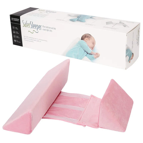 Baby Side Sleeping Pillow, Shaped Pillow Anti-head Deflection Removable and Washable Waist-protecting Baby Pillow
