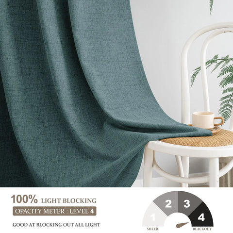 350m Height Custom Made 310CM Length 100% Blackout Living Room Curtains For Faux Linen High Ceiling Bedroom Window Curtain