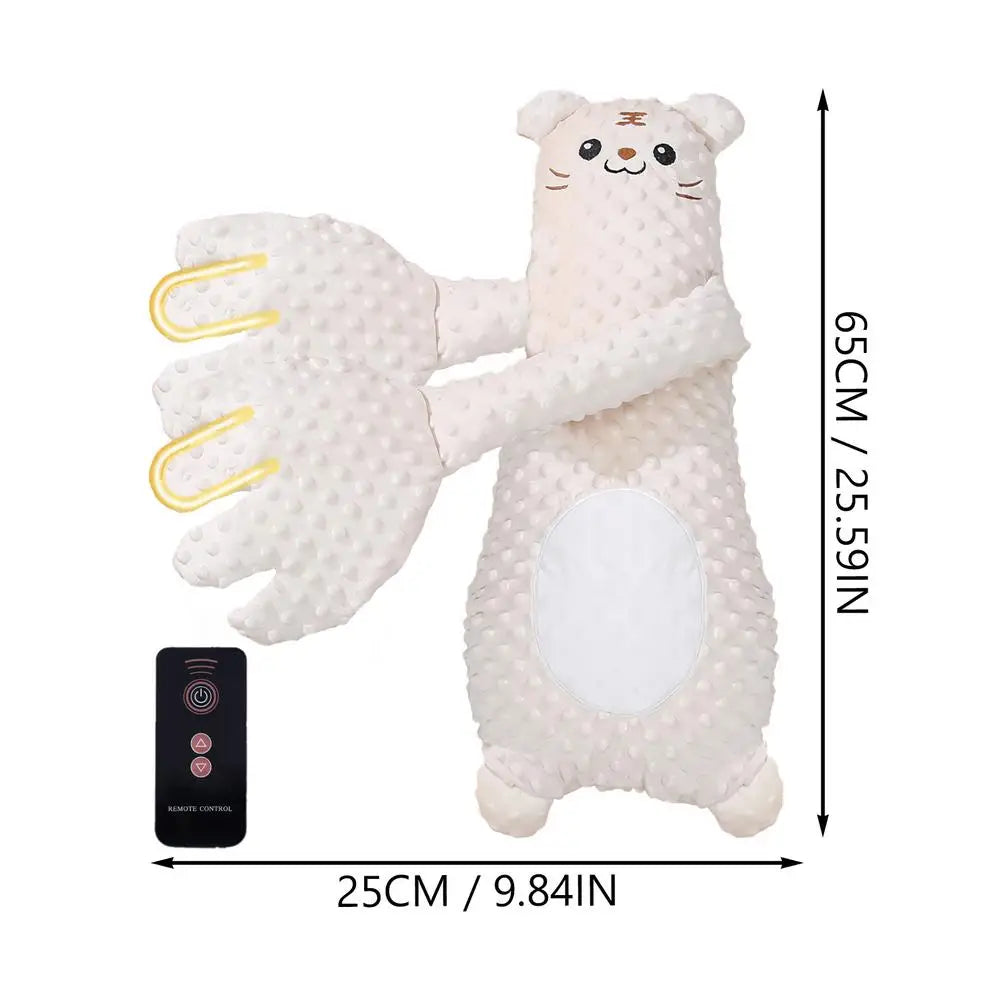 Adjustable Automatic Baby Patting Sleep Pillow Startle Prevention Soothing Palms for 0-3 Toddler Remote Control Baby Sleep Aid