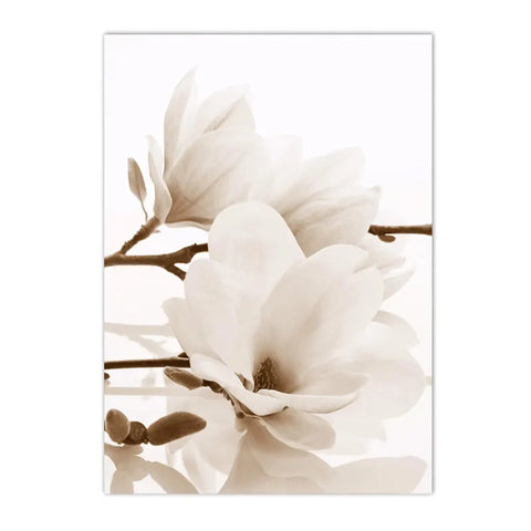 Nordic Beige Dandelion Painting Poster Reed Canvas Art Print Flower Posters Bunny Tail Grass Wall Art Picture Living Room Decor