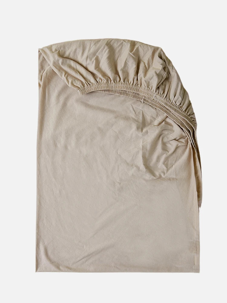 130*70cm Solid Color Baby Fitted Sheets  Cotton Crib Mattress Children's Bed Cover For Newborn Bassinet Cradle Sheet Beding