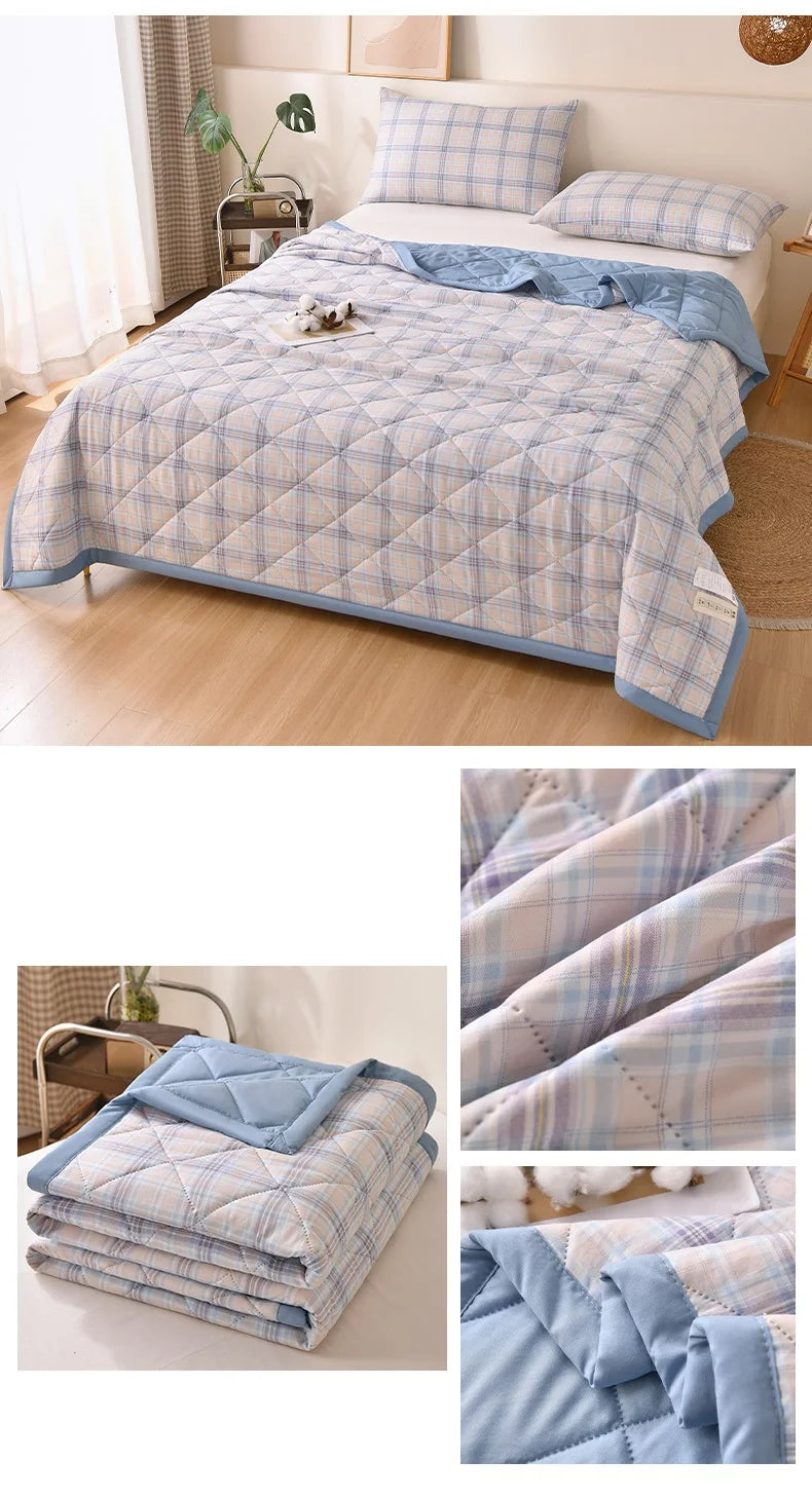 Cool Feeling Quilt Adults Kids Room Comforter 150x200/180x200/200x230cm Blanket Summer Duvet couette de lit (No Pillowcase)