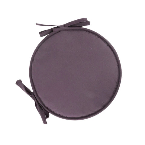 30/38cm Solid Color Round Garden Chair Pads Removable Tie-on Seat Cushion for Outdoor Bistro Stool Patio Home Dining