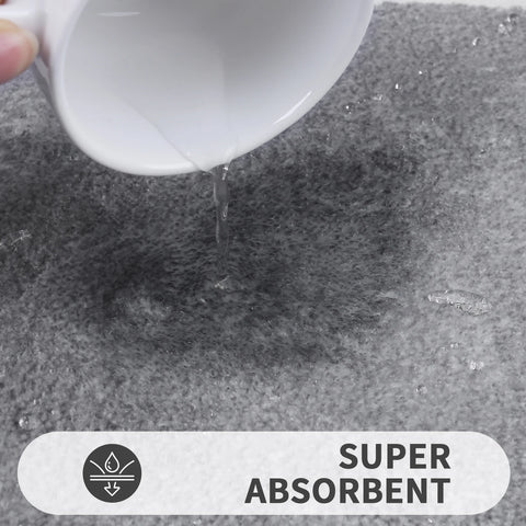 Microfiber Non-Slip Bath Mats for Bathroom Extra Soft Absorbent Bathroom Mats Rugs Machine Washable Quick Dry Floor Mats