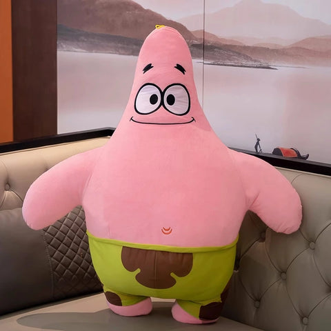 Big Size Cute SpongeBob Patrick Star Cushion Very Soft Hug Pillow Cartoon Anime Pillow Kawaii Cushion Room Decor Xmas Gifts