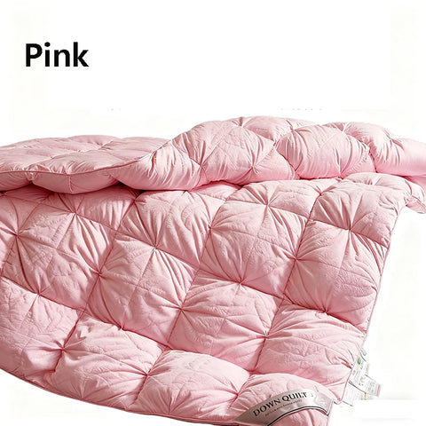 100% White Goose Down Quilt Thick Winter Comforter Four Seasons Quilt King Size Duvet Hotel Camping 1.5*2/1.8*2.2/2*2.3/2.2*2.4m