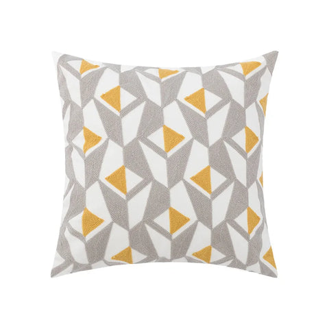 наволочки новог Cushion Cover Daisy Yellow Floral Geometric 45x45/30x50cm Blue Embroidery Soft Cozy Pillow Cover for Living Room