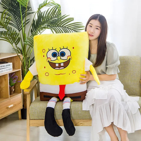 Big Size Cute SpongeBob Patrick Star Cushion Very Soft Hug Pillow Cartoon Anime Pillow Kawaii Cushion Room Decor Xmas Gifts