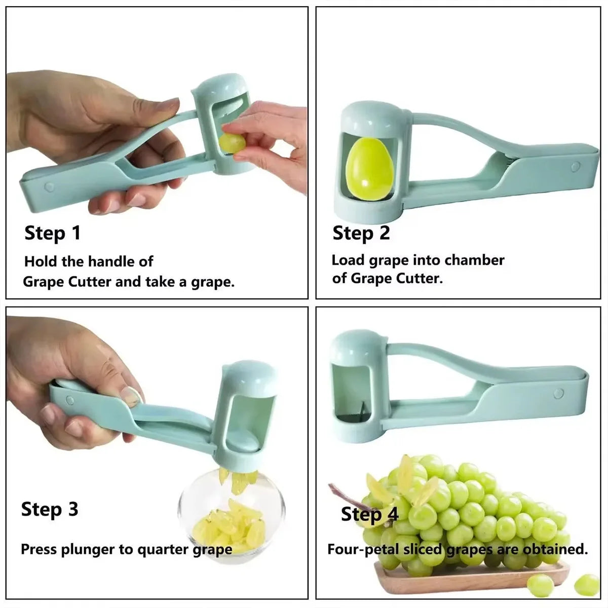 Handheld Fruits Slicer Cutter Fruit Salad Splitter Household Fruit Tools Kitchen Accessories For Strawberry Tomato Grape Cherry