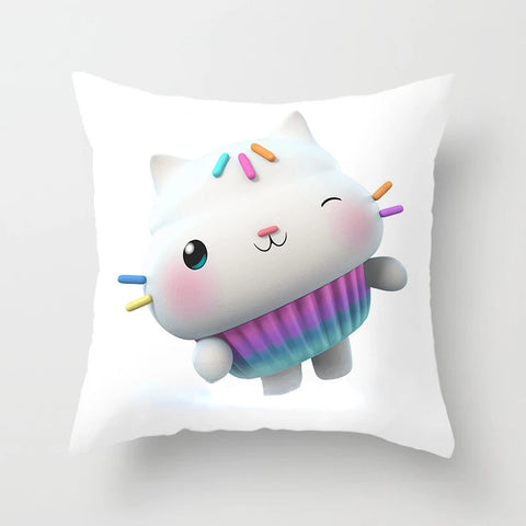 Kids Gabbys Dollhouse Gabby Cats Pillowcase 40x40cm 45x45cm  Decorative Pillows  60x60