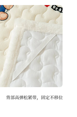 Winter Thicken Warm Mattress Toppers Fleece Bedspread Soft Folding Thin Tatami Mat Student Dormitory Bed Sheet Mattress Cover