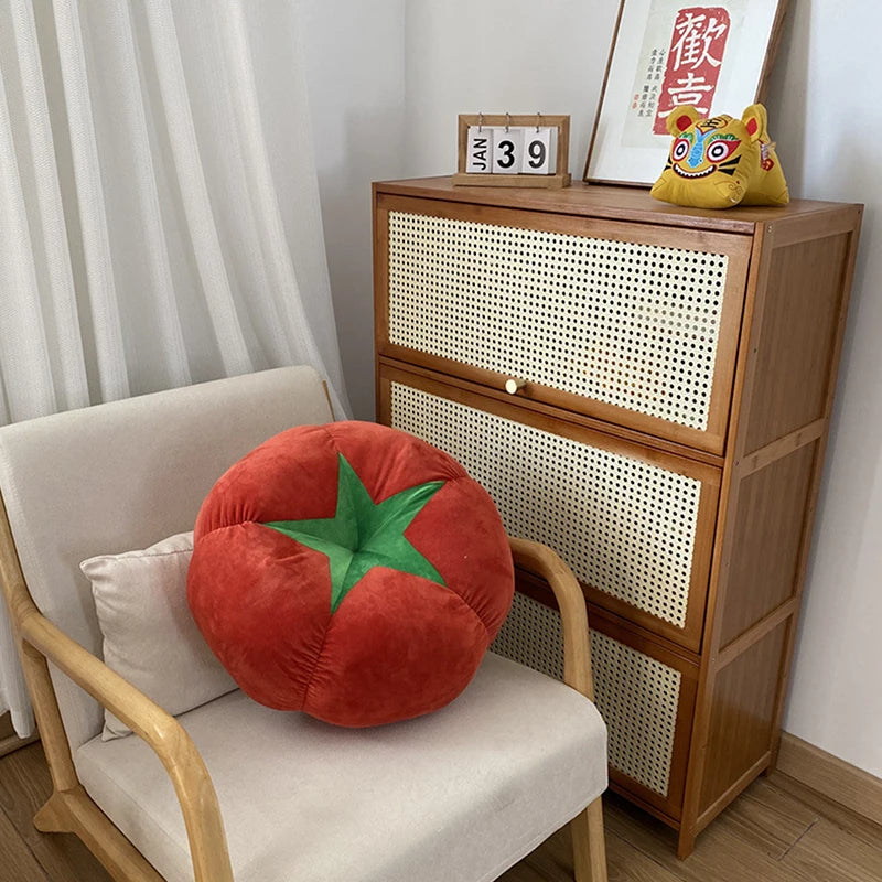 1pc Sofa Bay Window Cushion Bedroom Room Decoration Ins Style Cute Little Ornaments Mushroom Tomato Cushion Pillow