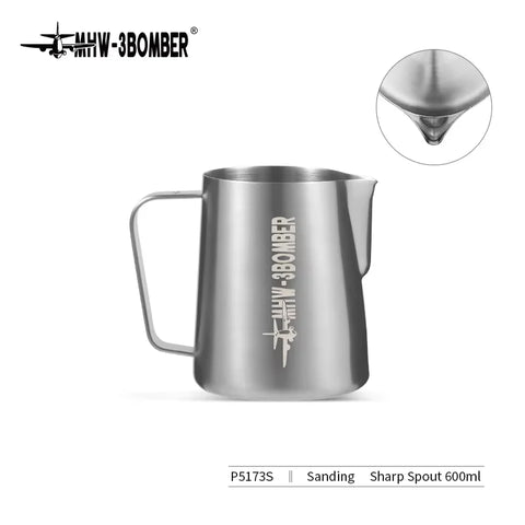 MHW-3BOMBER 3.0 Milk Frothing Pitcher 450/600ml Stainless Steel Steam Milk Pitcher Jug for Espresso Latte Art Coffee Accessories