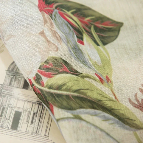 American Pastoral Floral Blackout Curtains For Living Room Bedroom Printed Blossom Window Linen Curtains Home Decor Tulle Drapes
