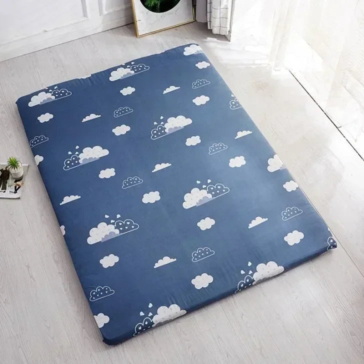 360° Fully Enclosed Mattress Protector Cover withZipper Polyester Student Dormitory Single MattressCover Floor Cushion Protector