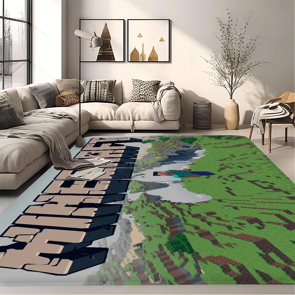 Hot Game M-Minecrafts Kitchen Mat Cheaper Anti-slip Modern Living Room Balcony Printed Modern Home Decor