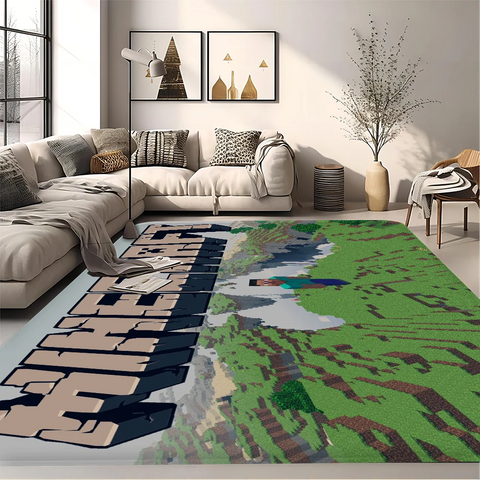 Hot Game M-Minecrafts Kitchen Mat Cheaper Anti-slip Modern Living Room Balcony Printed Modern Home Decor