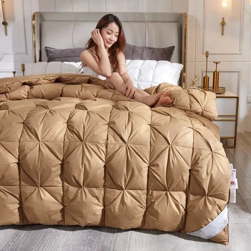 Down duvet 95 white goose down five-star hotel warm double single duvet core goose down duvet