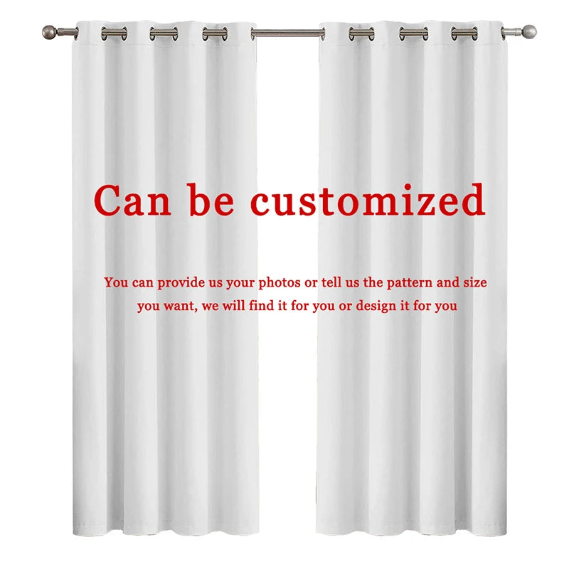 Cute Cartoon Cat Digital Printing Curtain Bedroom Living Room Kitchen Dormitory Decorative Curtain Easy To Wash And Care 2 PCS