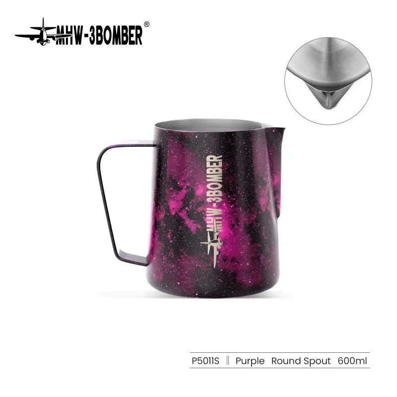 MHW-3BOMBER 3.0 Milk Frothing Pitcher 450/600ml Stainless Steel Steam Milk Pitcher Jug for Espresso Latte Art Coffee Accessories