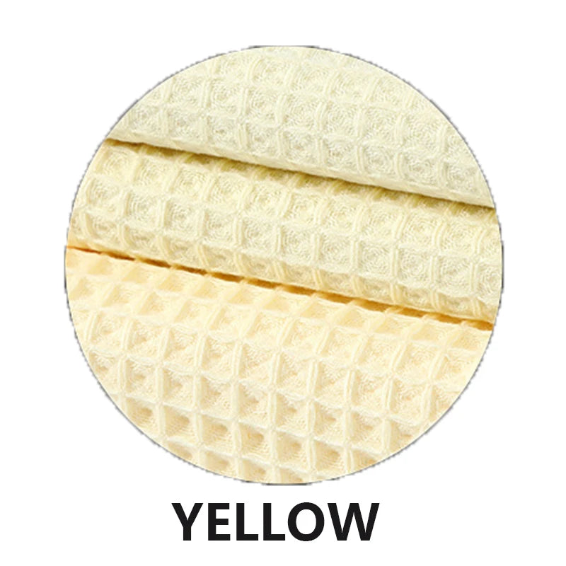 YIANSHU Waffle Towels Set Premium Cotton Bath Towel & Hand Towel Ultra Absorbent Soft Lint Free Quick Dry Lightweight Bath Sheet