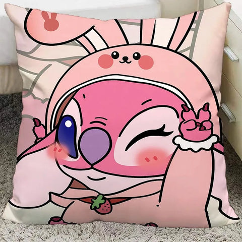 Cute interstellar baby Stitch pillow cover polyester material living room sofa cushion cover bedroom room home decoration