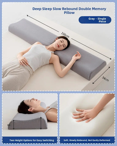 Hotel Quali Memory Foam Pillow Extra Long Ne Supportive Double Size Comforter for Couples Deep Sp Home Use Pillow