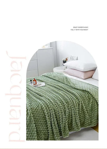 Winter Plaid Blankets for Beds Luxury Warm Sofa Blnket Fluffy Blankets Queen King Size Bedding Imitation Fur Bed Sofa Cover