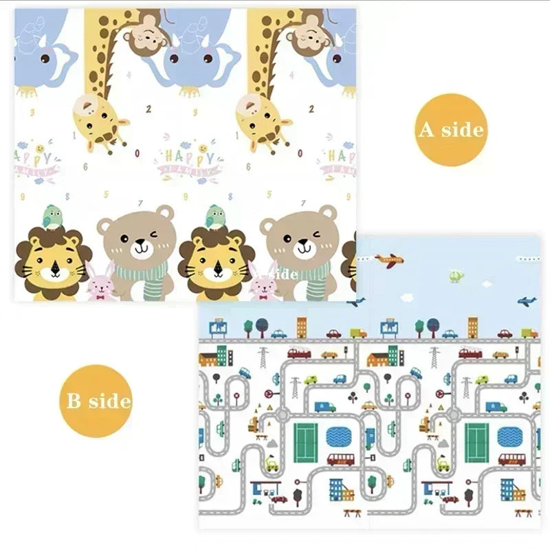 200*180cm Large Size Cartoon Baby Play Mat Xpe Puzzle Children's Mat Baby Climbing Pad Kids Rug Baby Games Mat Toys for Children