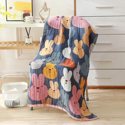 Nordic 21 Styles New Bohemian Floral Printing Adult Soft Absorbent Cotton Gauze Beach Bath Towel Bathroom Accessories 80×160CM