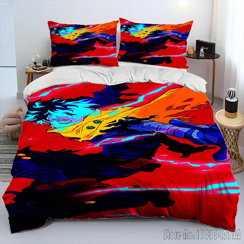 My Hero Academia Anime Cartoon Duvet Cover Set HD Comforter Cover for Kids Bedding Sets Bedclothes Bedroom Decor
