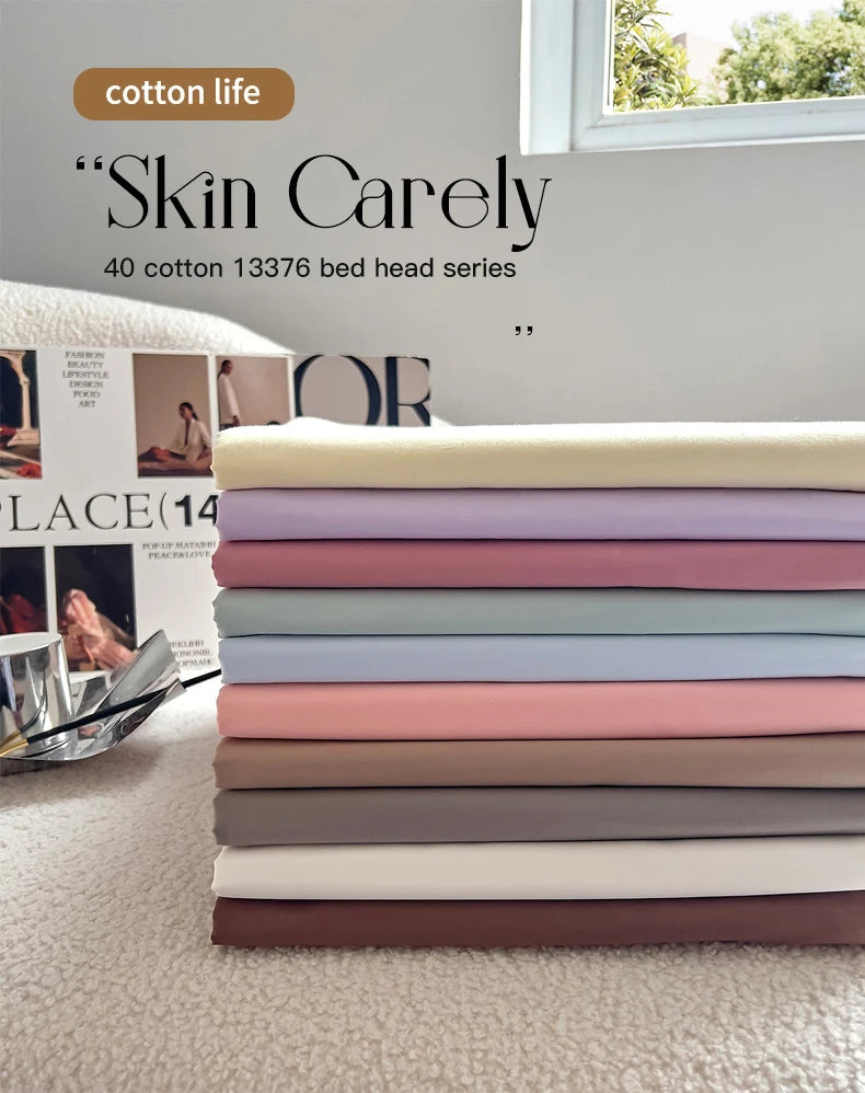 Single piece cotton bed sheet, single double bed cushion cover dustproof and breathable, mattress cover suitable for all seasons