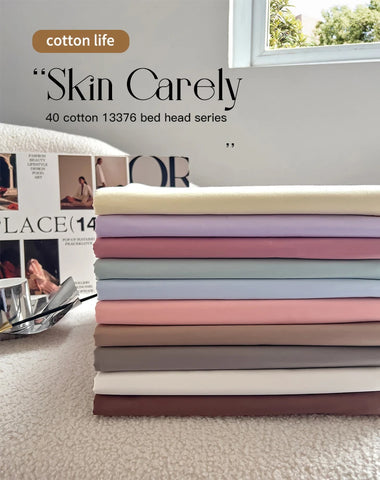 Single piece cotton bed sheet, single double bed cushion cover dustproof and breathable, mattress cover suitable for all seasons