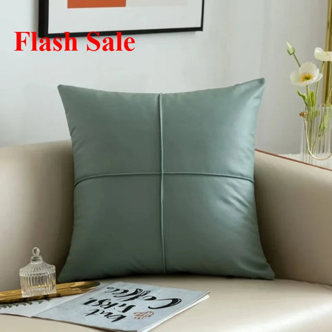 light simulation leather thickened technology cloth waterproof throw pillow living room sofa cushion rectangular pillow