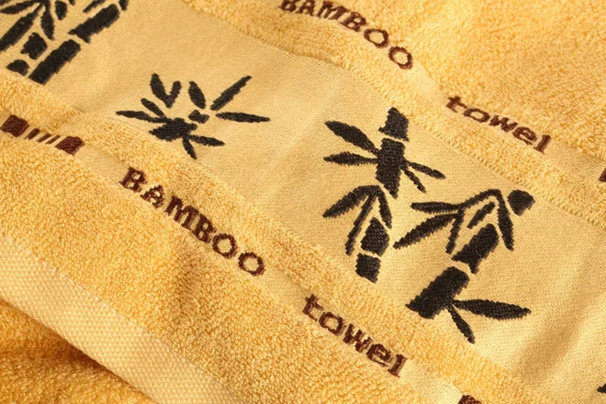 Bamboo Fiber Towels Set Home Bath Towels for Adults Face Towel  Thick Absorbent  Luxury Bathroom Towels Toalha De Praia