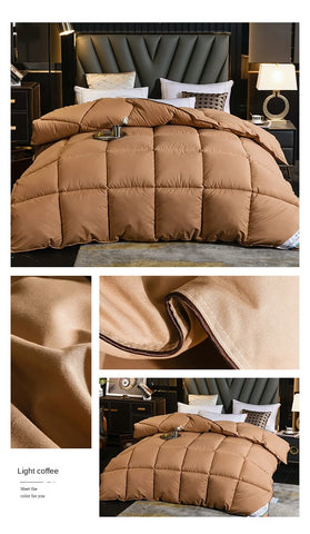 Anti-feather cloth 95 white goose down duvet silent winter quilt warm hotel gift quilt quilt core for home use