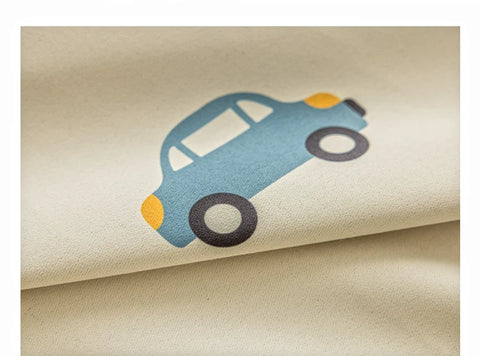 1PC Cute Cartoon Car Children's Blackout Curtains, Beige Shading Curtains For Kids Bedroom Window Decoration,  Tulle Curtains