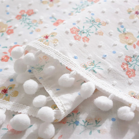 Cotton Floral Tablecloth Tea Table Decoration,Rectangle Table Cover For Kitchen Wedding Dining Room Party Cloth CoverDecoration
