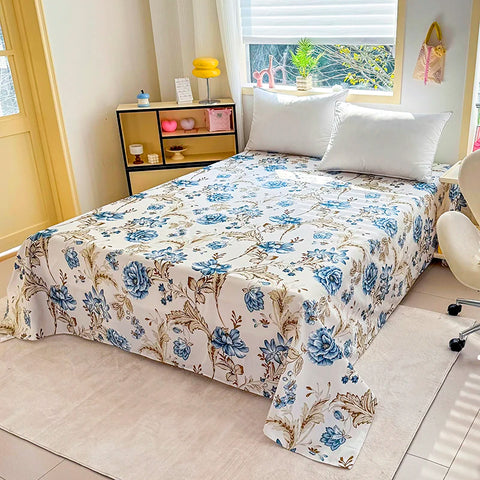 A printed sheet, soft and comfortable breathable bedding for bedrooms, guest rooms, all seasons