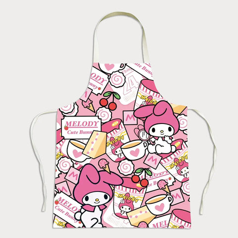 New Sanrio Cartoon Series ApronPainting anti-fouling anti-dirty apron work clothes kitchen hot pot bib