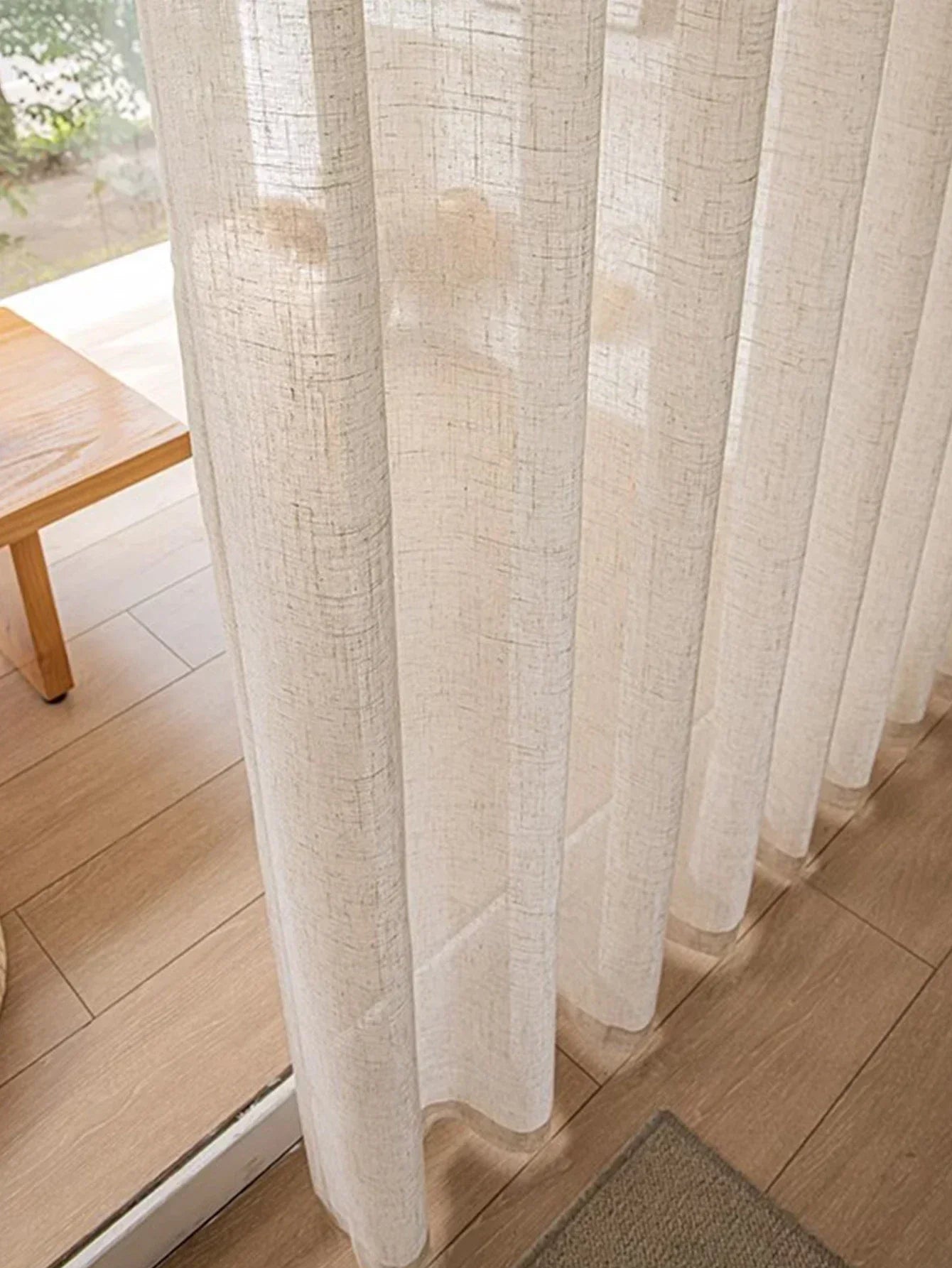 Wholesale Window Curtains Cotton Linen Rustic Feeling Semi Sheer for Bedroom Living Room Office Hotel for Home Ultraviolet-proof