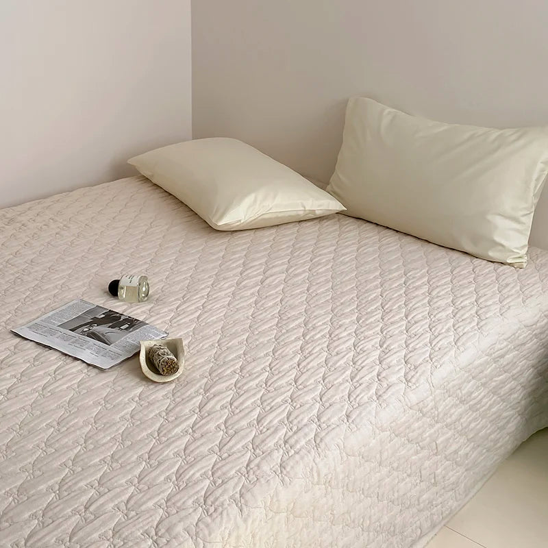 100% Cotton Duvet Quilted Quilts Single/Queen Size Comforter Summer Blanket High Quality Bedspread 여름이불(No Pillowcase)